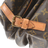 LOUIS VUITTON ルイヴィトン モノグラム ソミュール 35 ブラウン M42254 レディース モノグラムキャンバス ショルダーバッグ Bランク 中古 銀蔵