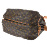 LOUIS VUITTON ルイヴィトン モノグラム ソミュール 35 ブラウン M42254 レディース モノグラムキャンバス ショルダーバッグ Bランク 中古 銀蔵