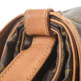 LOUIS VUITTON ルイヴィトン モノグラム ソミュール 35 ブラウン M42254 レディース モノグラムキャンバス ショルダーバッグ Bランク 中古 銀蔵