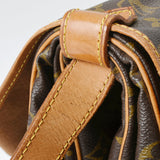 LOUIS VUITTON ルイヴィトン モノグラム ソミュール 35 ブラウン M42254 レディース モノグラムキャンバス ショルダーバッグ Bランク 中古 銀蔵