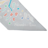 HERMES エルメス ツイリー ISOLADI PRIMAVERA グレパール/グレナディ レディース シルク100％ スカーフ 新同 中古 銀蔵