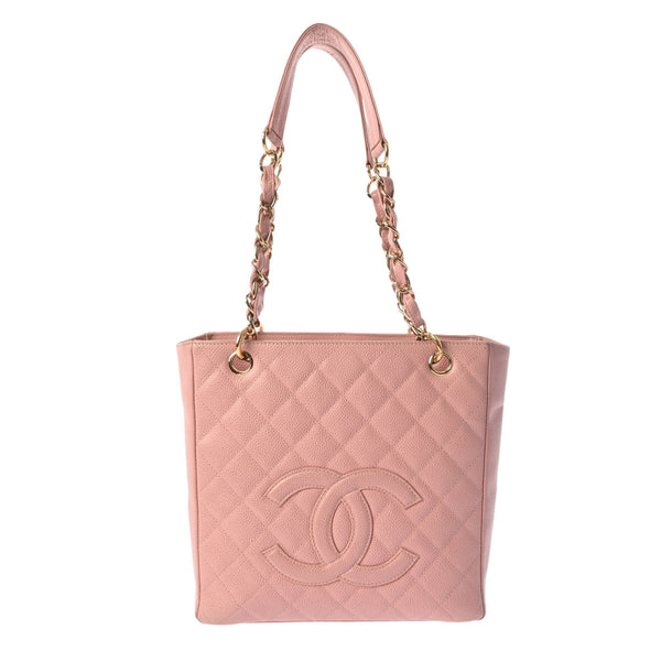 CHANEL シャネル マトラッセ PST ショッピングトート ピンク A50994 レディース キャビアスキン トートバッグ ABランク 中古 銀蔵