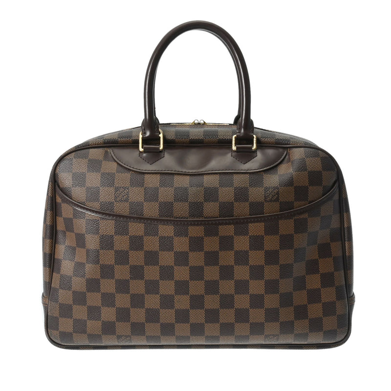 LOUIS VUITTON ルイヴィトン ダミエ ドーヴィル SPオーダー ブラウン N47272 レディース ダミエキャンバス ハンドバッグ Bランク 中古 銀蔵