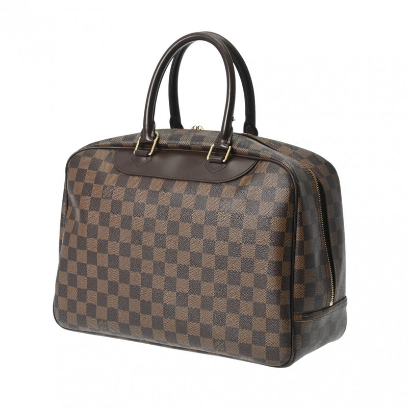 LOUIS VUITTON ルイヴィトン ダミエ ドーヴィル SPオーダー ブラウン N47272 レディース ダミエキャンバス ハンドバッグ Bランク 中古 銀蔵