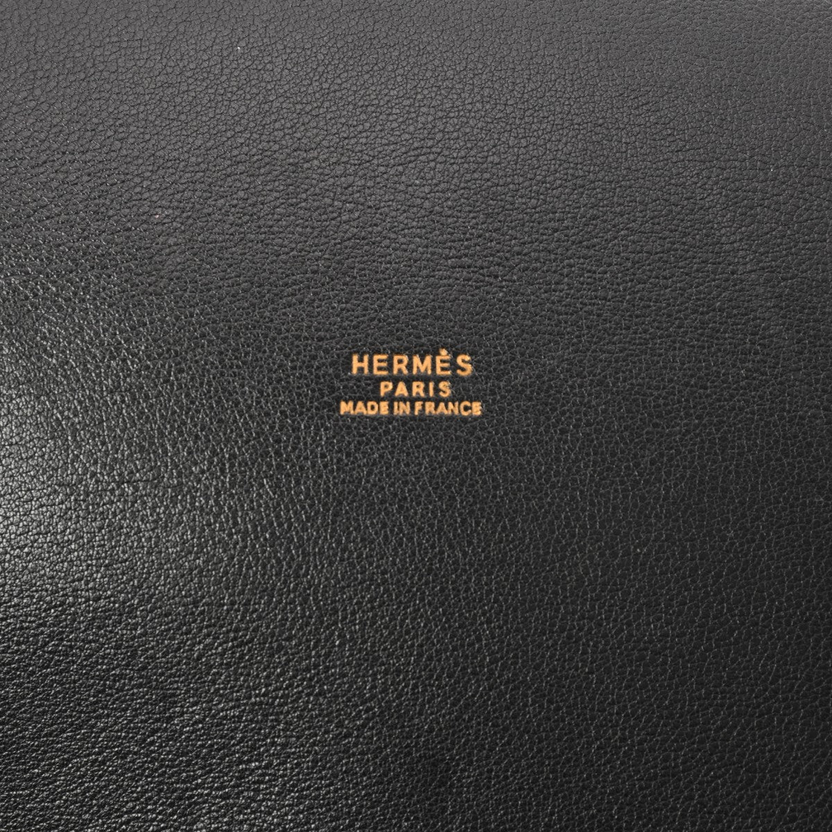 J6413美品 エルメス 馬車ロゴ裏地カシミヤ100％金ボタンジャケット 黒52 エルメスマーケット GM 黒 ゴールド金具 ○W刻印(1993年頃)刻印