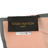 LOUIS VUITTON ルイヴィトン バンドー トランク ピンク/グレー M73965 レディース シルク100％ スカーフ ABランク 中古 銀蔵