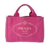 PRADA プラダ カナパミニ ピンク BN2439 レディース キャンバス ハンドバッグ Bランク 中古 銀蔵