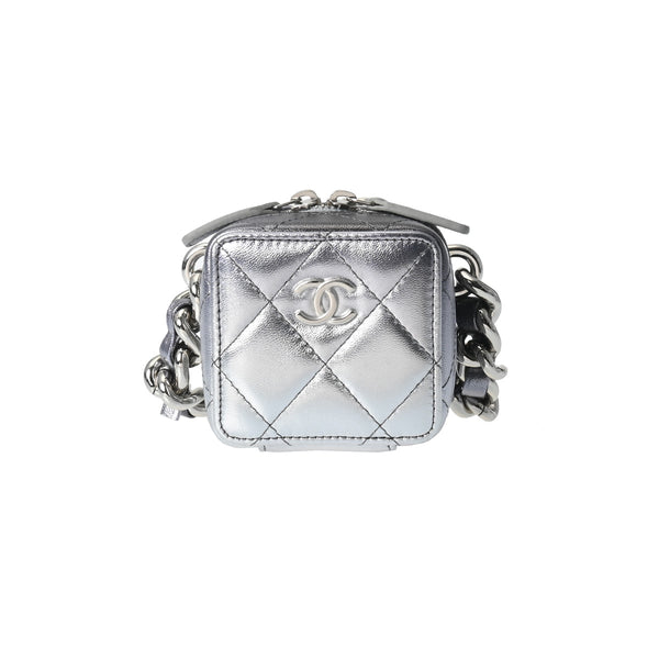 CHANEL チェーンウォレット　ショルダーバッグ　シルバー　ラム　マトラッセ 楽天市場】【未使用品】 シャネル CHANEL マトラッセ チェーン