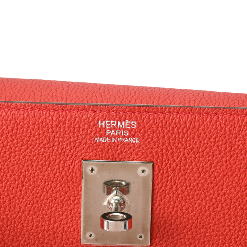 HERMES エルメス ケリー 32 内縫い 2WAY ルージュピヴォワンヌ T刻印(2015年頃) レディース トリヨンノビーヨ ハンドバッグ ABランク 中古 銀蔵