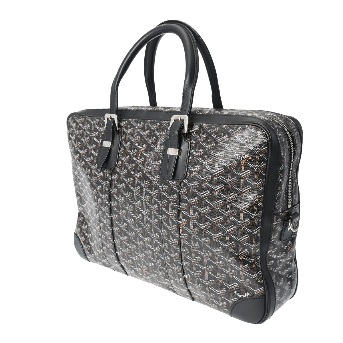 GOYARD ゴヤール アンバサード MM - メンズ PVC/レザー ビジネスバッグ Bランク 中古 銀蔵