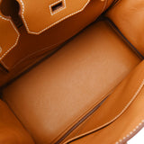 HERMES エルメス バーキン 30 ゴールド Z刻印(2021年頃) レディース ヴォーエプソン ハンドバッグ Aランク 中古 銀蔵