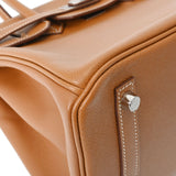 HERMES エルメス バーキン 30 ゴールド Z刻印(2021年頃) レディース ヴォーエプソン ハンドバッグ Aランク 中古 銀蔵