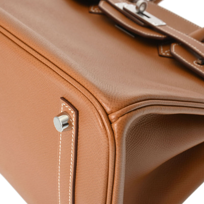 HERMES エルメス バーキン 30 ゴールド Z刻印(2021年頃) レディース ヴォーエプソン ハンドバッグ Aランク 中古 銀蔵