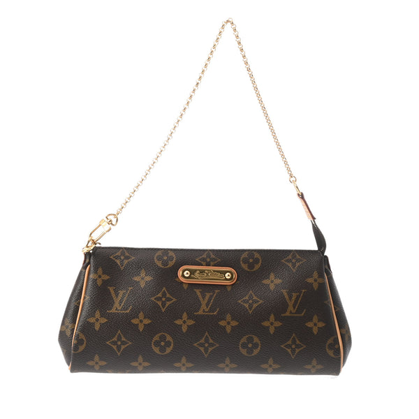 LOUIS VUITTON ルイヴィトン モノグラム エヴァ チェーンバッグ ブラウン M95567 レディース モノグラムキャンバス ショルダーバッグ Aランク 中古 銀蔵
