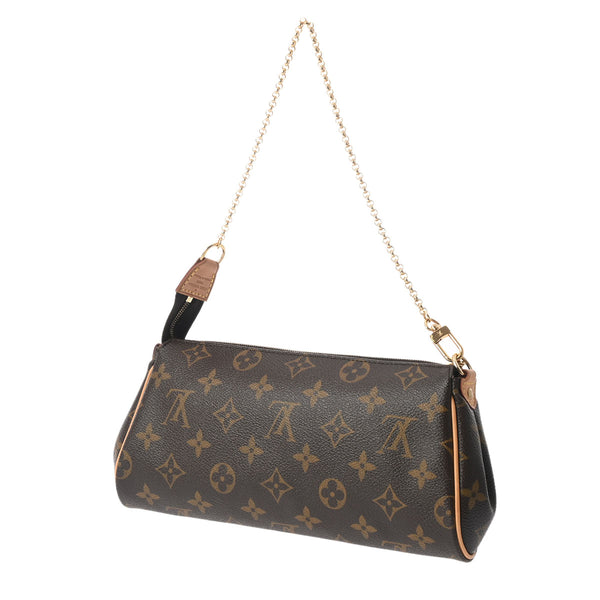 LOUIS VUITTON ルイヴィトン モノグラム エヴァ チェーンバッグ ブラウン M95567 レディース モノグラムキャンバス ショルダーバッグ Aランク 中古 銀蔵