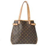 LOUIS VUITTON ルイヴィトン モノグラム バティニョール ヴェルティカル ブラウン M51153 レディース モノグラムキャンバス トートバッグ Bランク 中古 銀蔵