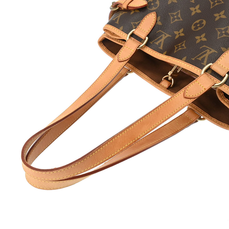 LOUIS VUITTON ルイヴィトン モノグラム バティニョール ヴェルティカル ブラウン M51153 レディース モノグラムキャンバス トートバッグ Bランク 中古 銀蔵