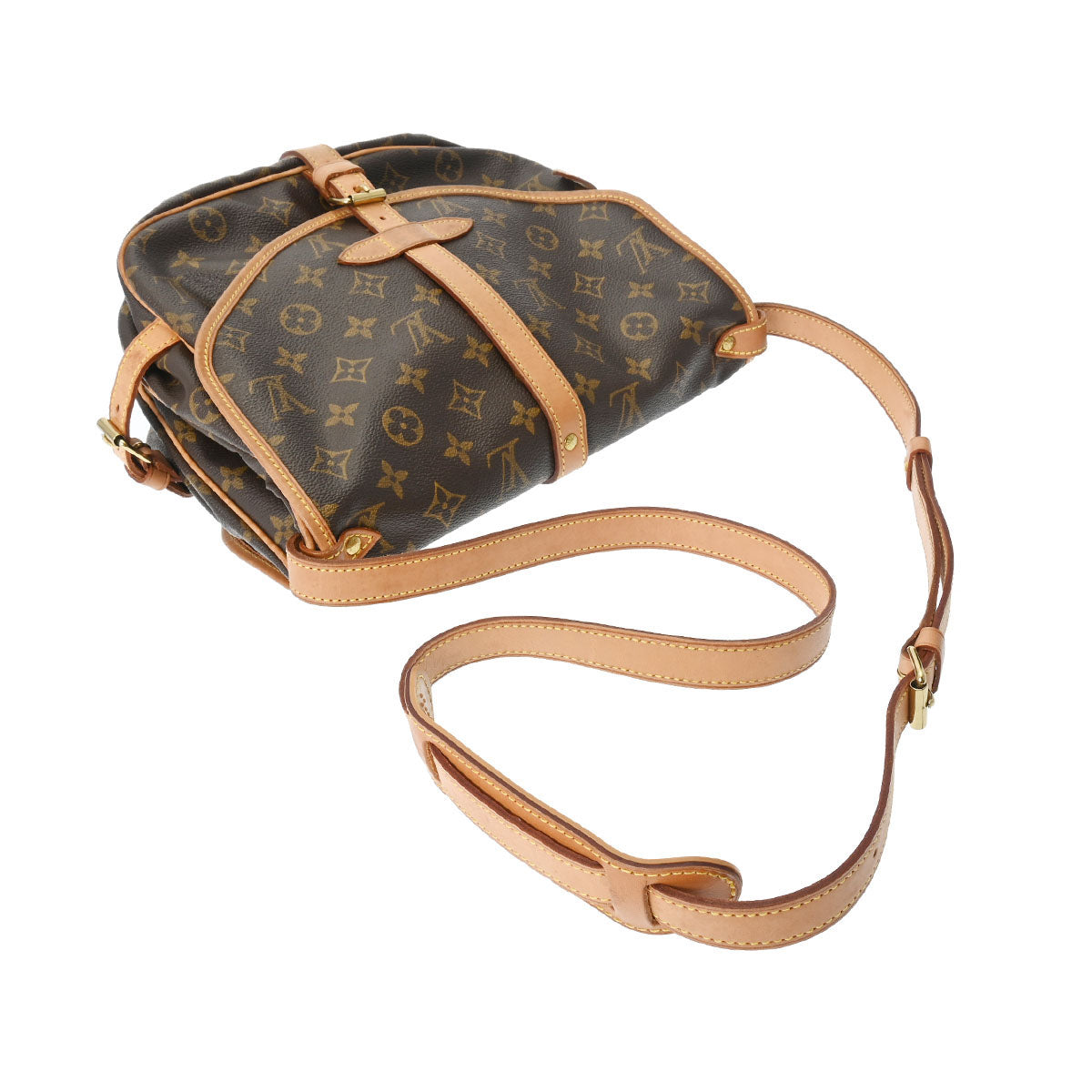 LOUIS VUITTON ルイヴィトン モノグラム ソミュール 30 ブラウン M42256 レディース モノグラムキャンバス ショルダーバッグ  Bランク 中古 - 12月限定価格❗️