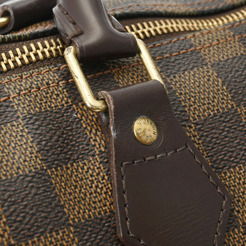 LOUIS VUITTON ルイヴィトン ダミエ スピーディ 30 ブラウン N41531 ユニセックス ダミエキャンバス ハンドバッグ Bランク 中古 銀蔵