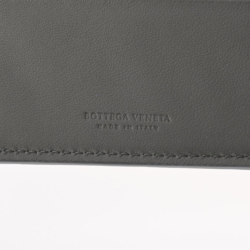 BOTTEGAVENETA ボッテガヴェネタ イントレチャート グレー/ブルー/黒 - メンズ レザー 二つ折り財布 新同 中古 銀蔵