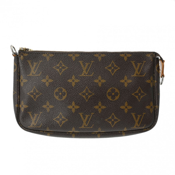 LOUIS VUITTON ルイヴィトン モノグラム ポシェット アクセソワール ブラウン M51980 レディース モノグラムキャンバス アクセサリーポーチ Bランク 中古 銀蔵