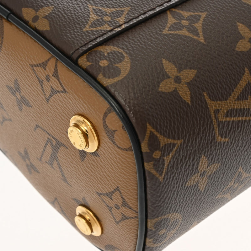 LOUIS VUITTON ルイヴィトン モノグラムリバース ヴァニティNV PM 2WAY ブラウン M45165 レディース モノグラムキャンバス ハンドバッグ Aランク 中古 銀蔵