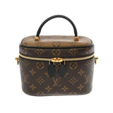 LOUIS VUITTON ルイヴィトン モノグラムリバース ヴァニティNV PM 2WAY ブラウン M45165 レディース モノグラムキャンバス ハンドバッグ Aランク 中古 銀蔵