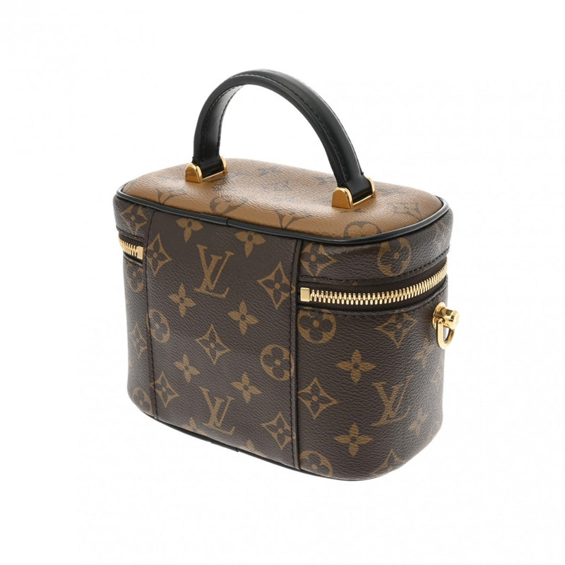 LOUIS VUITTON ルイヴィトン モノグラムリバース ヴァニティNV PM 2WAY ブラウン M45165 レディース モノグラムキャンバス ハンドバッグ Aランク 中古 銀蔵