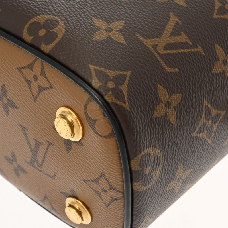 LOUIS VUITTON ルイヴィトン モノグラムリバース ヴァニティNV PM 2WAY ブラウン M45165 レディース モノグラムキャンバス ハンドバッグ Aランク 中古 銀蔵