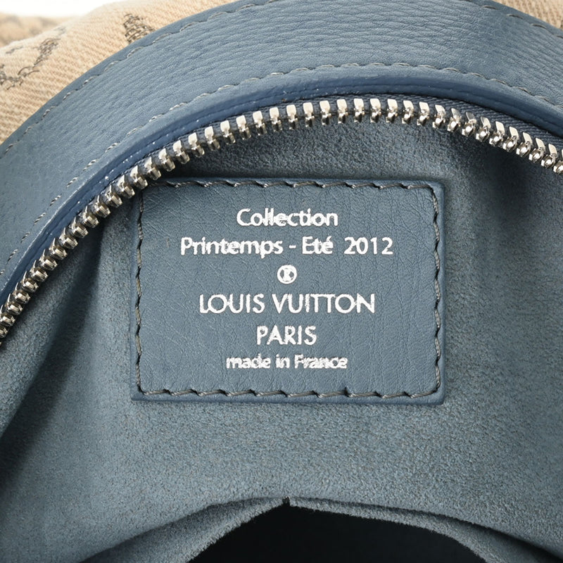 LOUIS VUITTON ルイヴィトン モノグラム デニム スピーディ ラウンド GM ブルー M40705 レディース モノグラムデニム ハンドバッグ ABランク 中古 銀蔵