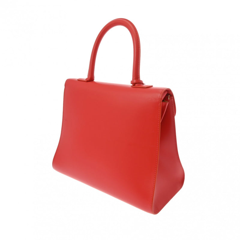 DELVAUX デルヴォー DELVAUX ブリヨン MM 2WAY 赤 - レディース ボックスカーフ ハンドバッグ Aランク 中古 銀蔵