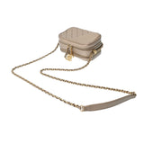 CHANEL シャネル チェーン カメラバッグ ブロンズゴールド レディース レザー ショルダーバッグ ABランク 中古 銀蔵