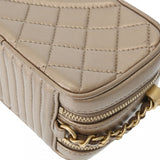 CHANEL シャネル チェーン カメラバッグ ブロンズゴールド レディース レザー ショルダーバッグ ABランク 中古 銀蔵