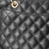 CHANEL シャネル GST グランドショッピングトート 黒 A50995 レディース キャビアスキン トートバッグ ABランク 中古 銀蔵