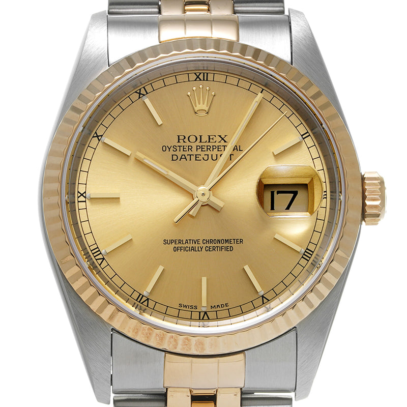 ROLEX ロレックス デイトジャスト 16233 メンズ YG/SS 腕時計 自動巻き Aランク 中古 銀蔵