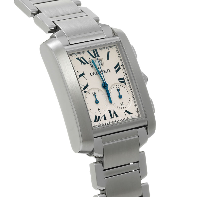 CARTIER カルティエ タンクフランセーズ クロノリフレックス XL W51024Q3 メンズ 腕時計 クォーツ Aランク 中古 銀蔵