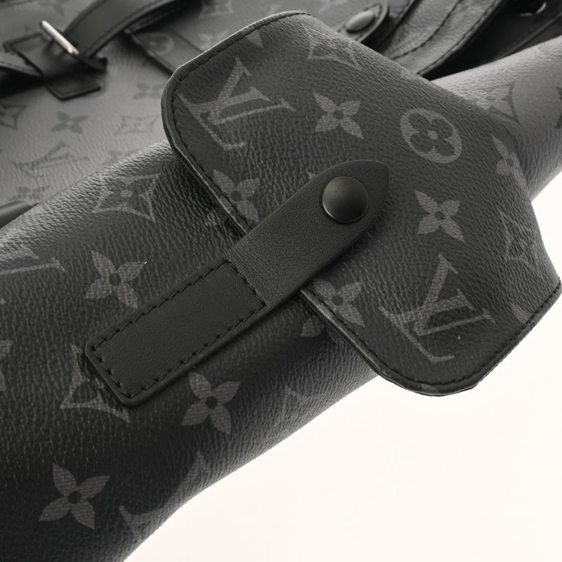 LOUIS VUITTON ルイヴィトン モノグラムエクリプス クリストファーPM 黒/グレー M45419 メンズ モノグラムキャンバス リュック・デイパック Aランク 中古 銀蔵