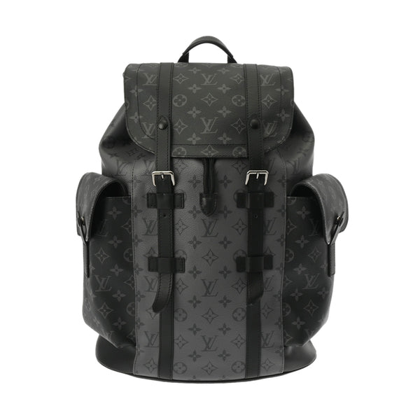 LOUIS VUITTON ルイヴィトン モノグラムエクリプス クリストファーPM 黒/グレー M45419 メンズ モノグラムキャンバス リュック・デイパック Aランク 中古 銀蔵