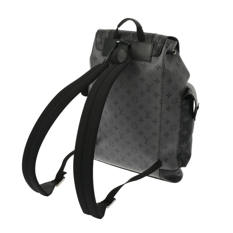 LOUIS VUITTON ルイヴィトン モノグラムエクリプス クリストファーPM 黒/グレー M45419 メンズ モノグラムキャンバス リュック・デイパック Aランク 中古 銀蔵