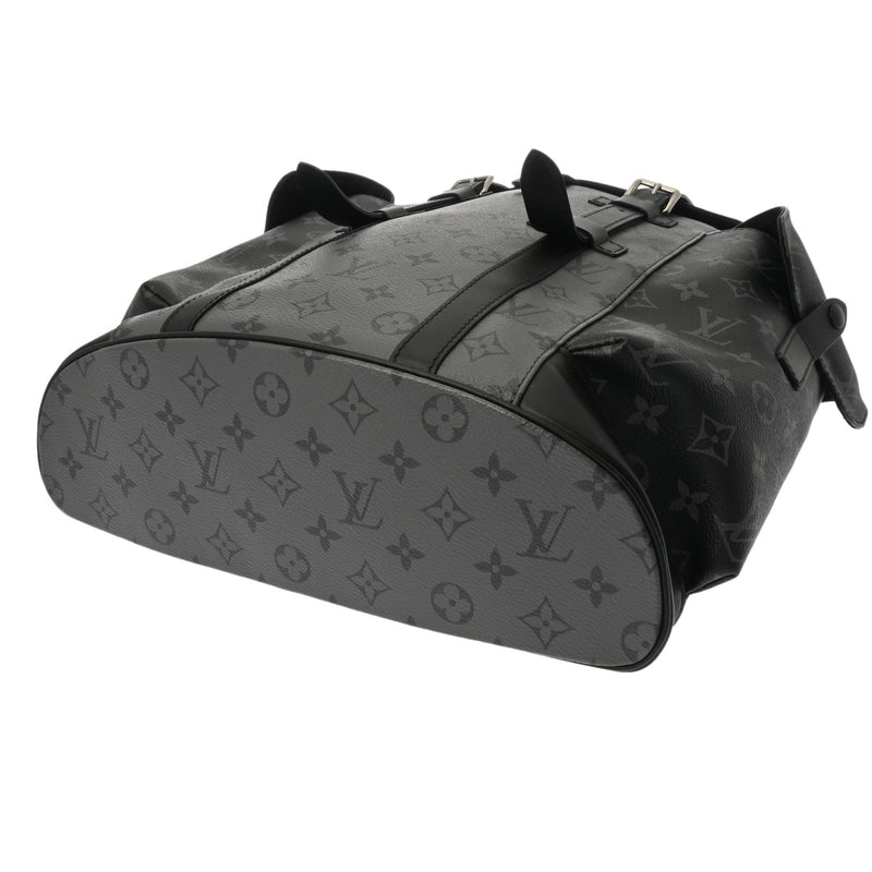 LOUIS VUITTON ルイヴィトン モノグラムエクリプス クリストファーPM 黒/グレー M45419 メンズ モノグラムキャンバス リュック・デイパック Aランク 中古 銀蔵