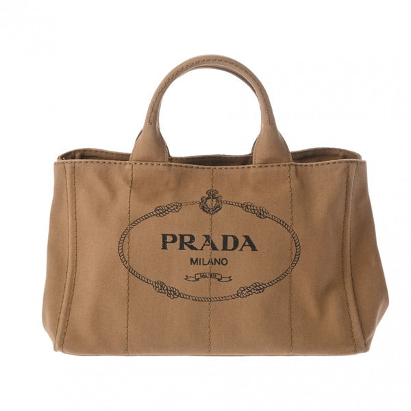 PRADA プラダ カナパ 2WAY ブラウン 1BG642 レディース キャンバス ハンドバッグ ABランク 中古 銀蔵