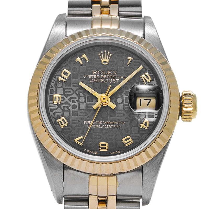 ROLEX ロレックス デイトジャスト 10Pダイヤ 69173 レディース YG/SS 腕時計 自動巻き Aランク 中古 銀蔵