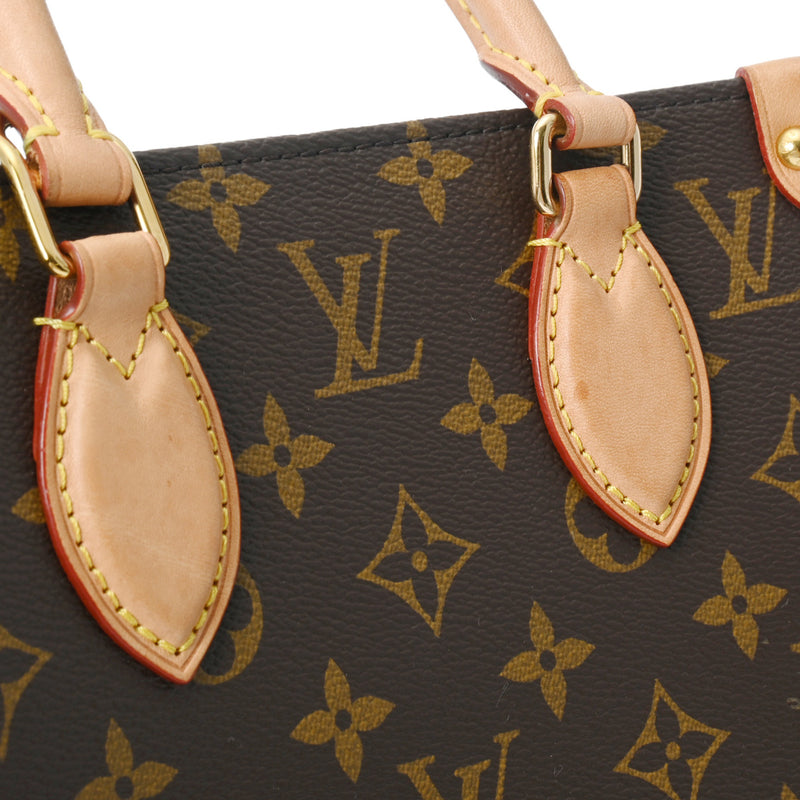 LOUIS VUITTON ルイヴィトン モノグラム サックプラ BB 旧型 2WAY ブラウン M45847 ユニセックス モノグラムキャンバス トートバッグ ABランク 中古 銀蔵