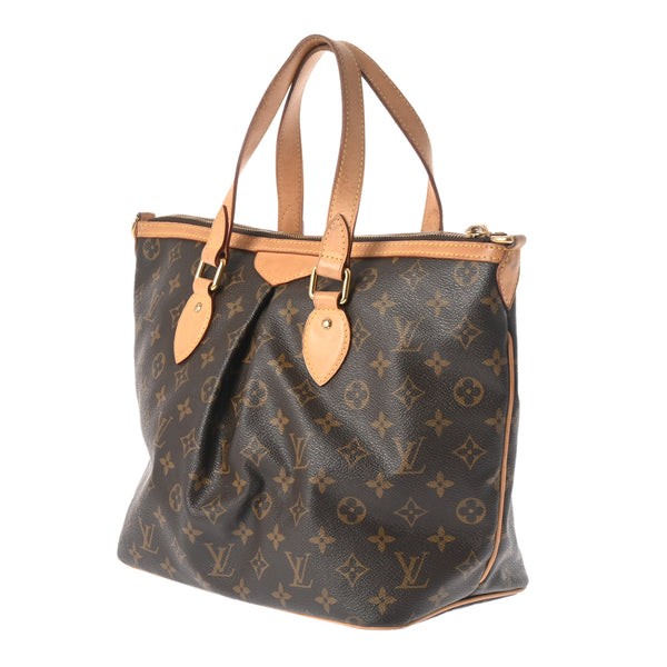 LOUIS VUITTON ルイヴィトン モノグラム パレルモ PM 2WAY ブラウン M40145 レディース モノグラムキャンバス ハンドバッグ Bランク 中古 銀蔵