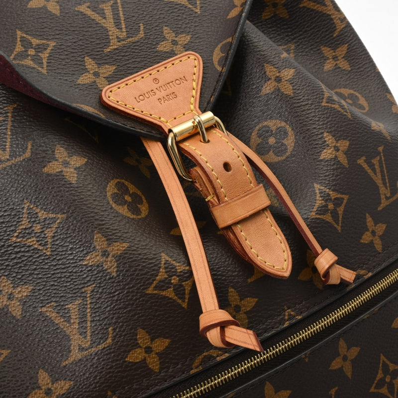 LOUIS VUITTON ルイヴィトン モノグラム モンスリー ブラウン M43431 ユニセックス モノグラムキャンバス リュック・デイパック ABランク 中古 銀蔵