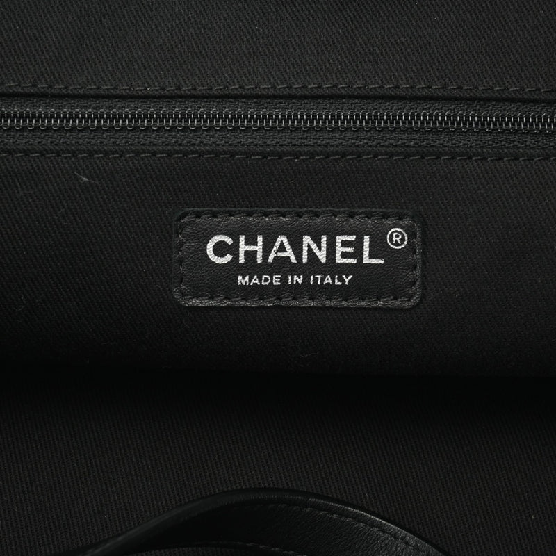 CHANEL シャネル カヴァ ラージサイズ 黒 レディース レザー トートバッグ Aランク 中古 銀蔵