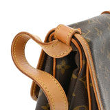 LOUIS VUITTON ルイヴィトン モノグラム ソミュール 30 ブラウン M42256 レディース モノグラムキャンバス ショルダーバッグ Bランク 中古 銀蔵
