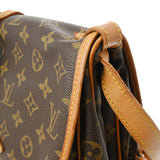 LOUIS VUITTON ルイヴィトン モノグラム ソミュール 30 ブラウン M42256 レディース モノグラムキャンバス ショルダーバッグ Bランク 中古 銀蔵