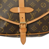 LOUIS VUITTON ルイヴィトン モノグラム ソミュール 30 ブラウン M42256 レディース モノグラムキャンバス ショルダーバッグ Bランク 中古 銀蔵