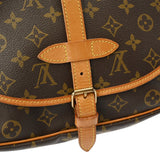 LOUIS VUITTON ルイヴィトン モノグラム ソミュール 30 ブラウン M42256 レディース モノグラムキャンバス ショルダーバッグ Bランク 中古 銀蔵